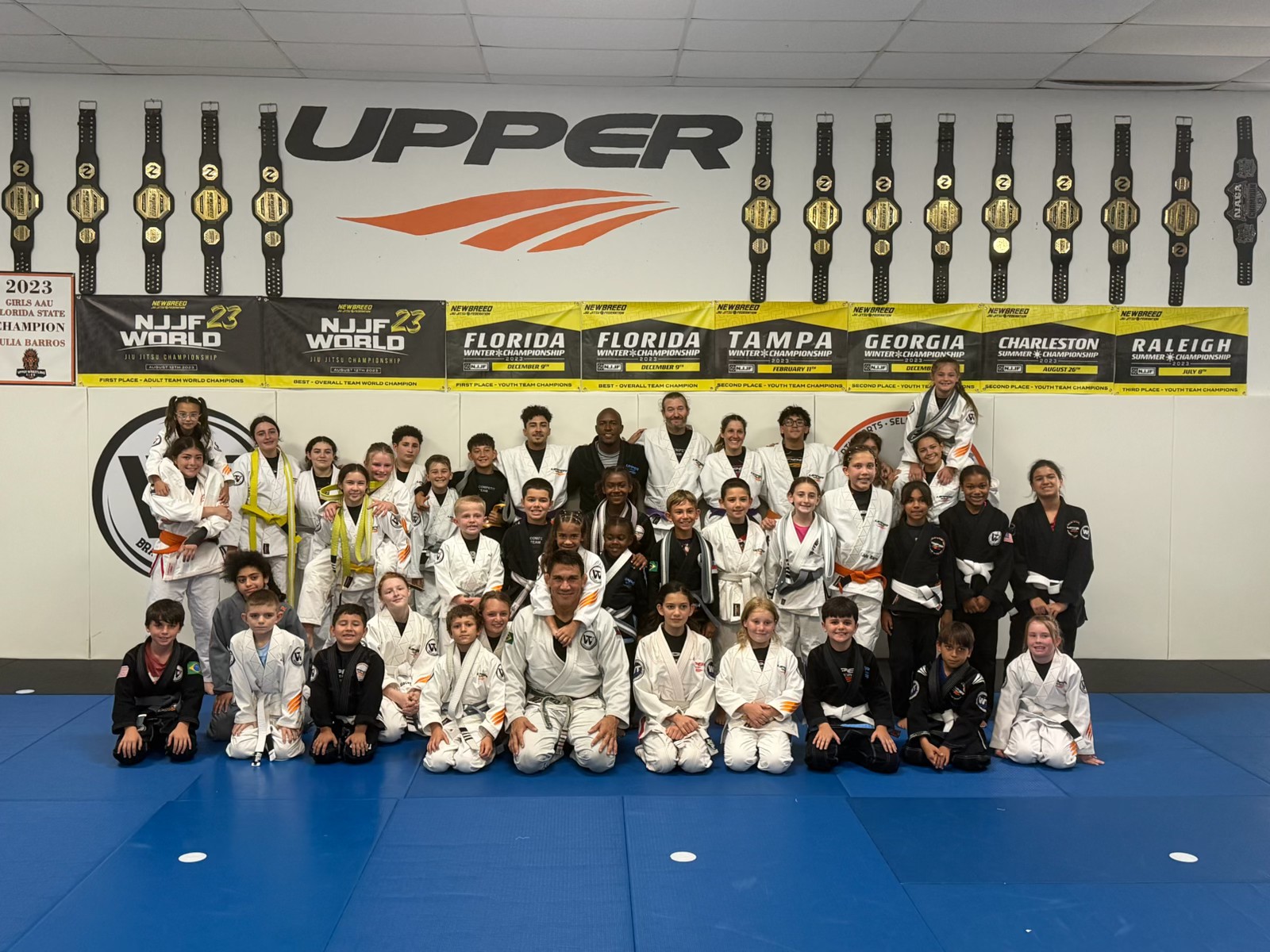 Kids Brazilian Jiu-Jitsu class at Upper Academy